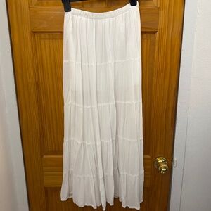 Long White skirt